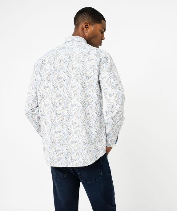 Chemise manches longues imprimée homme vue3 - GEMO (HOMME) - GEMO
