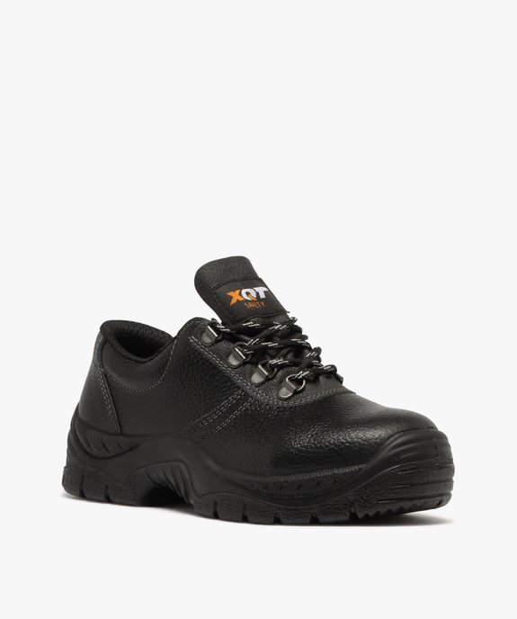 Chaussures de sécurité femme low-cut dessus en cuir grainé uni  vue2 - GEMO (EQUIPT) - GEMO