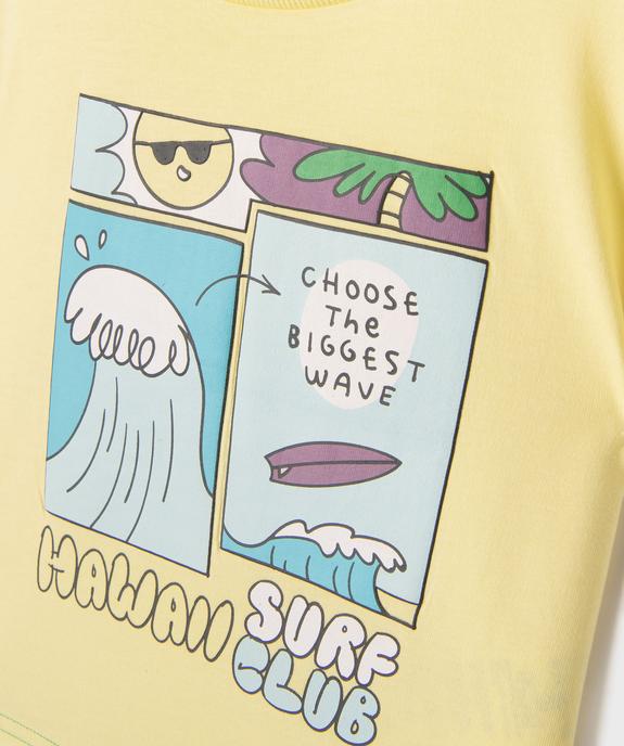 Tee-shirt manches courtes avec motif surf bébé garçon vue2 - GEMO 4G BEBE - GEMO