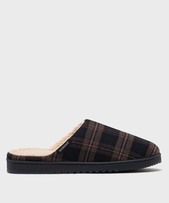 Chaussons mules à motif tartan homme - Isotoner vue1 - ISOTONER - GEMO