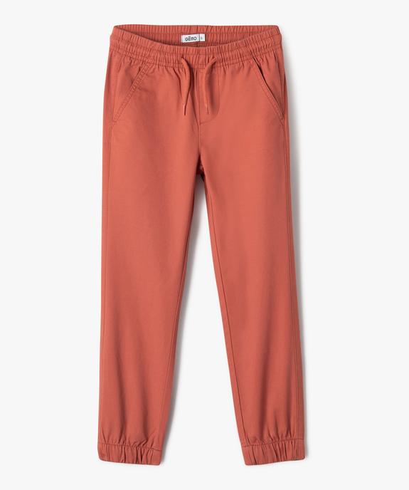 Pantalon jogger en toile garçon vue1 - GEMO (ENFANT) - GEMO