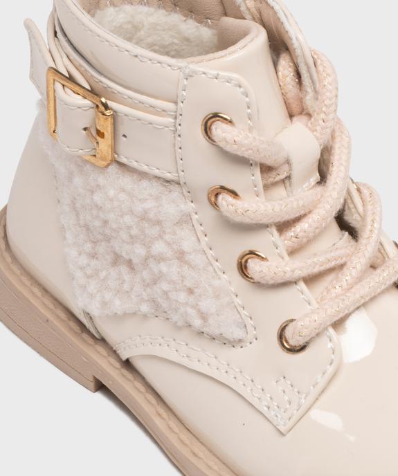 Boots vernis fourrés avec empiècement sherpa bébé fille - Lovely Wings vue6 - LOVELY WINGS - GEMO