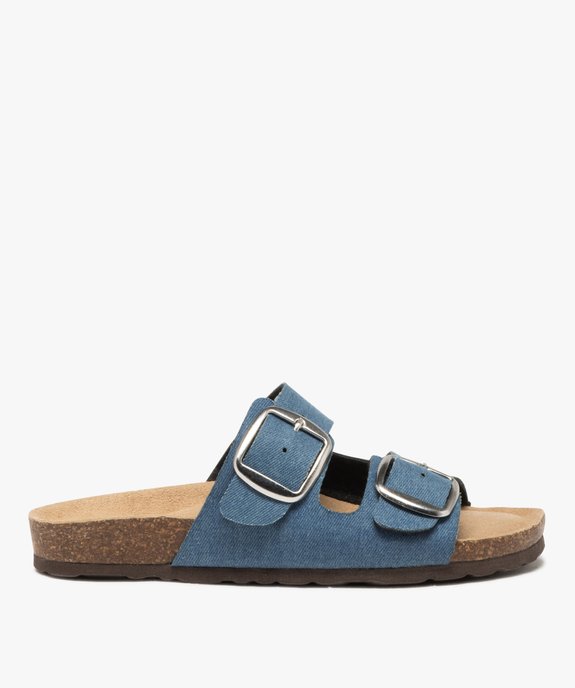 Mules femme à double bride à boucles unies vue1 - GEMO (CASUAL) - GEMO