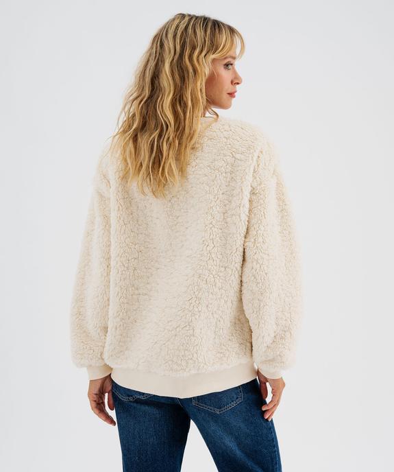 Sweat de Noël en sherpa à motif Stitch femme - Disney vue3 - LILO & STITCH - GEMO