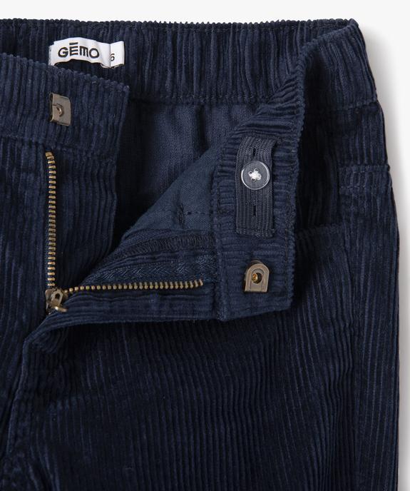 Pantalon en velours large garçon vue3 - GEMO (ENFANT) - GEMO