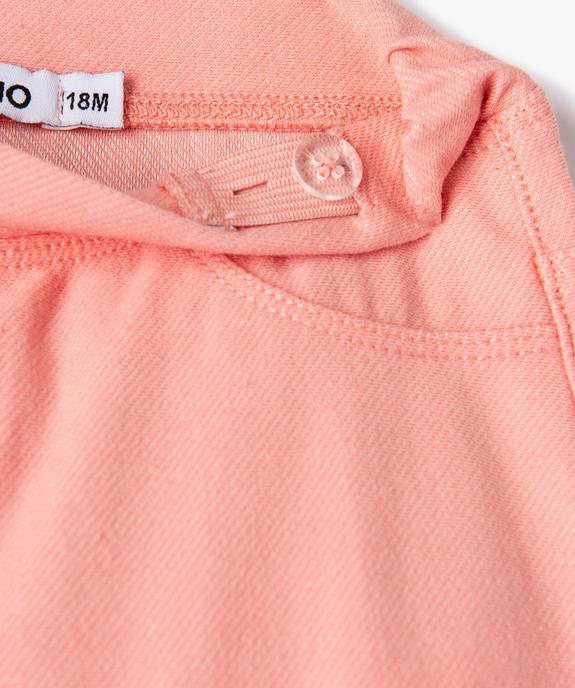 Jegging à taille réglable bébé fille vue2 - GEMO(BB COUCHE) - GEMO