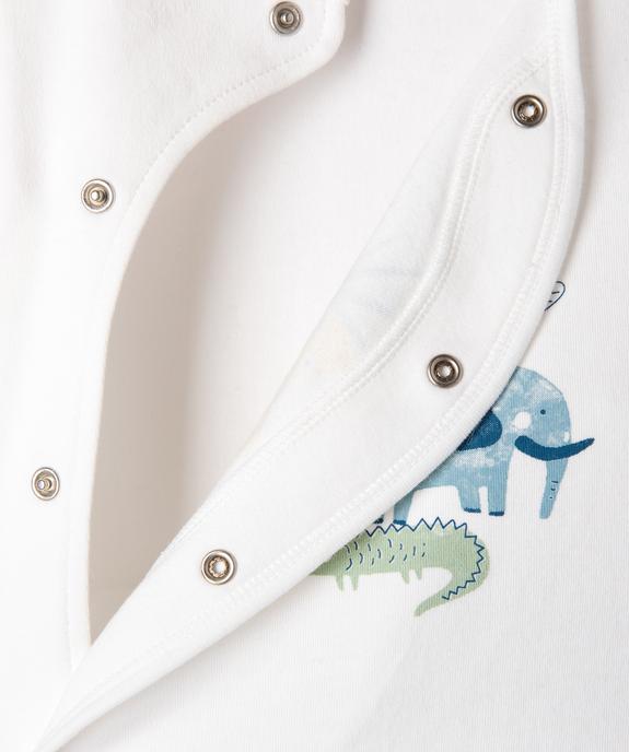 Pyjama dors-bien fermeture devant avec motifs exotiques bébé vue3 - GEMO 4G BEBE - GEMO