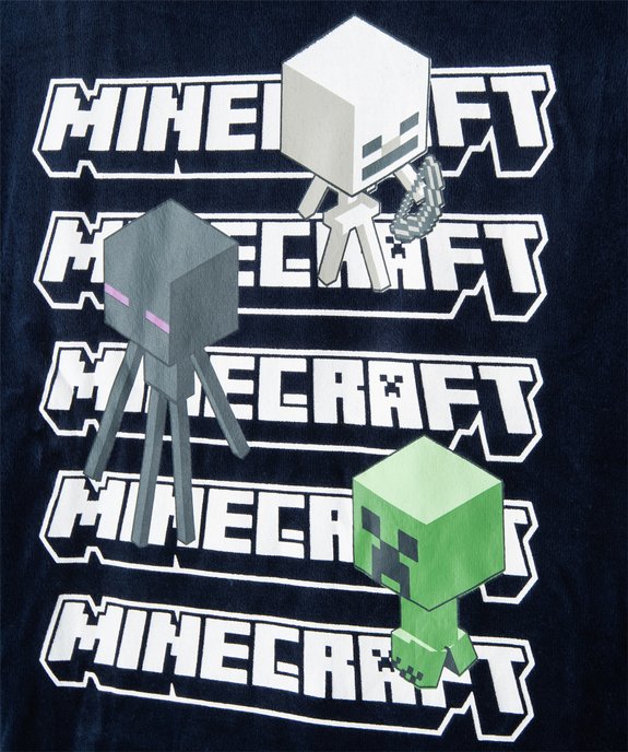Pyjama garçon bicolore en velours - Minecraft vue2 - MINECRAFT - GEMO