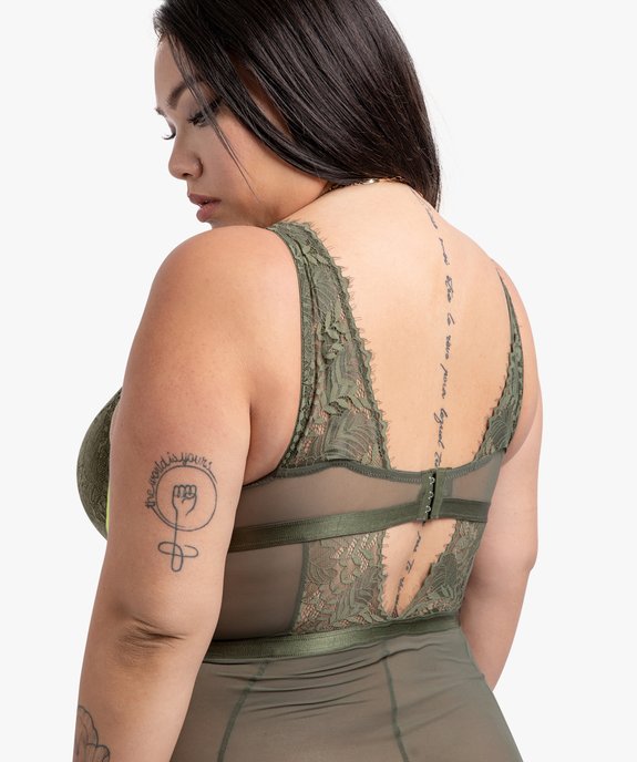 Body femme en tulle et dentelle - Gémo x Lalaa Misaki vue2 - GEMO(HOMWR FEM) - GEMO