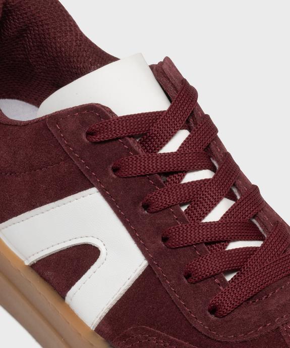 Baskets dessus cuir avec patchs léopard femme - Camps United vue7 - CAMPS - GEMO