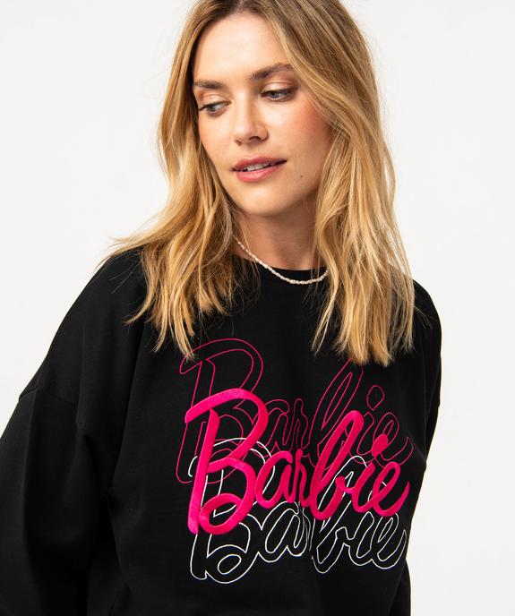 Sweat ample avec inscriptions brodées femme - Barbie vue2 - BARBIE - GEMO