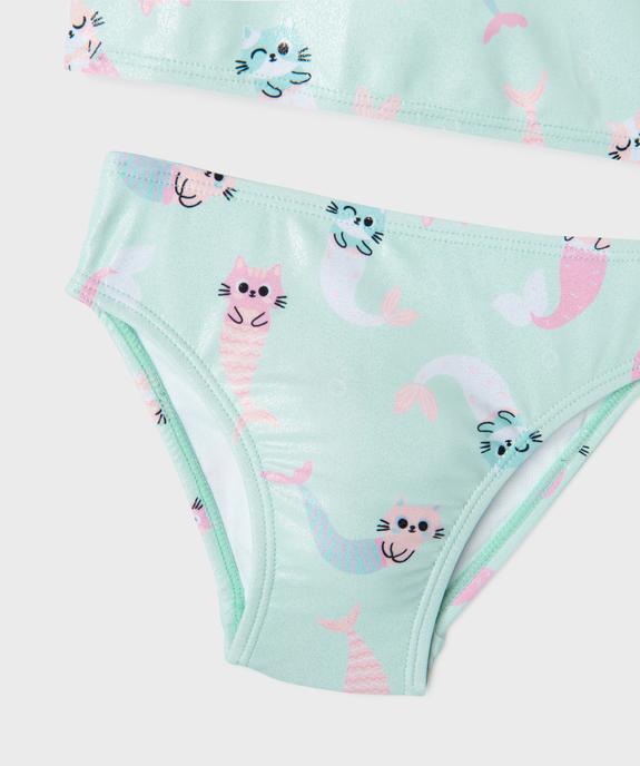 Maillot de bain 2 pièces à motifs chats bébé fille vue4 - GEMO(BEBE DEBT) - GEMO