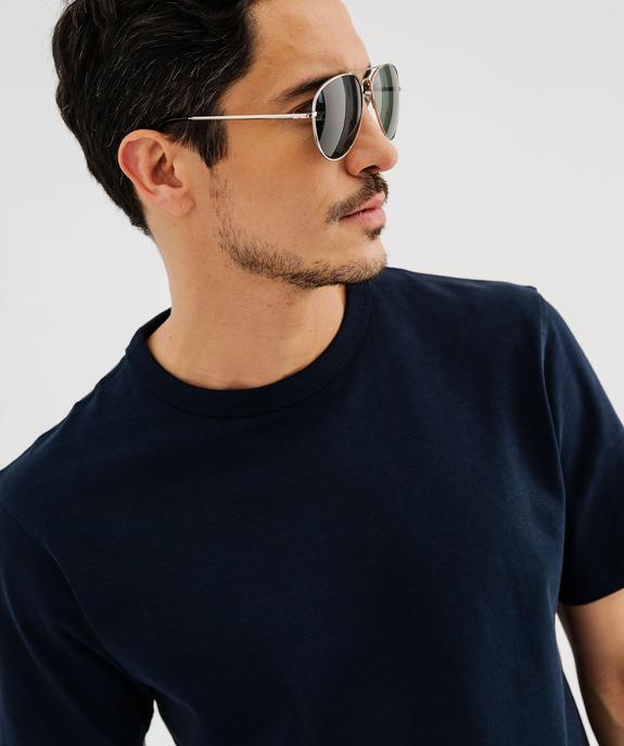 Tee-shirt manches courtes en coton uni homme vue2 - GEMO (HOMME) - GEMO