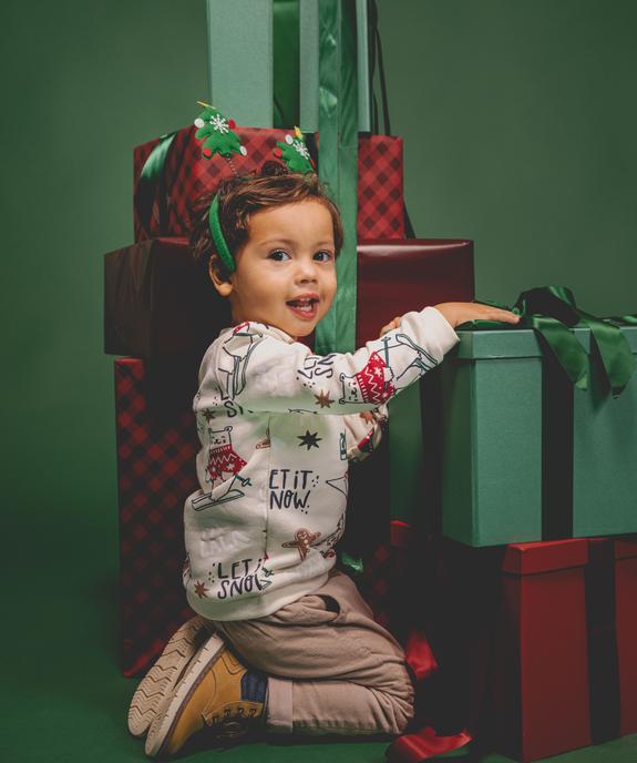 Sweat à motif spécial Noël bébé garçon vue1 - GEMO 4G BEBE - GEMO