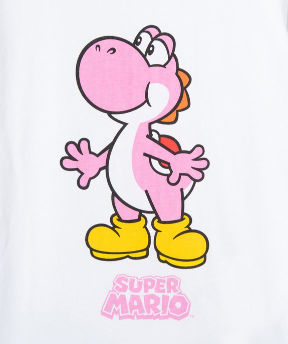 Tee-shirt fille à manches longues motif Yoshi et paillettes – Super Mario vue2 - MARIO - GEMO