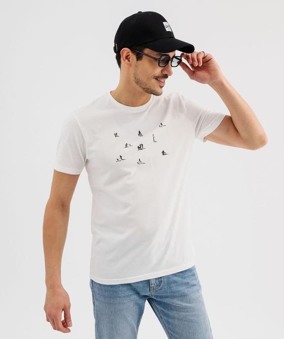 Tee-shirt manches courtes en coton imprimé homme vue1 - GEMO (HOMME) - GEMO