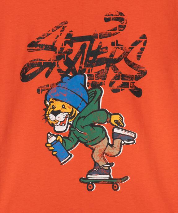 Tee-shirt imprimé graphique garçon vue2 - GEMO 4G GARCON - GEMO
