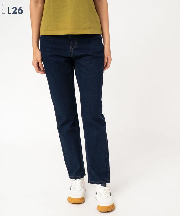 Jean Regular taille haute femme - Longueur L26 vue1 - GEMO(FEMME PAP) - GEMO