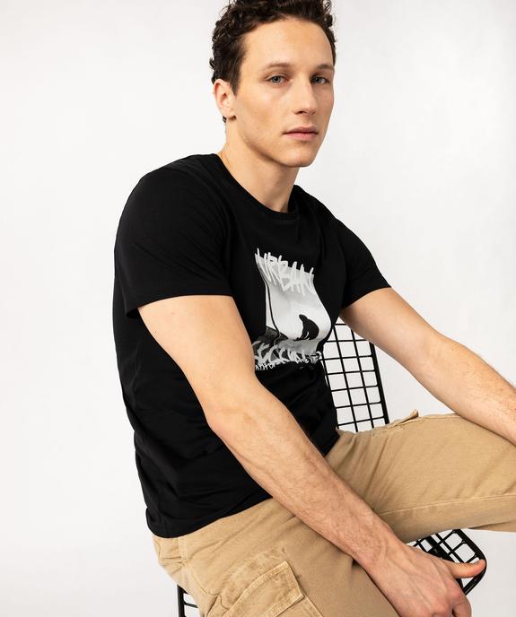 Tee-shirt manches courtes imprimé homme vue1 - GEMO (HOMME) - GEMO