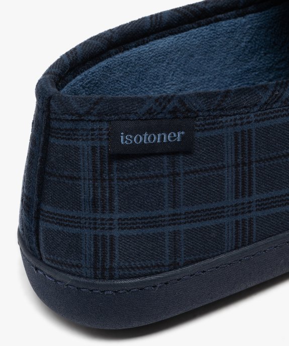 Chaussons en velours à motif tartan homme - Isotoner vue6 - ISOTONER - GEMO
