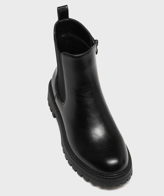 Boots crantés avec élastique latéral femme - 5 Miles vue6 - 5 MILES - GEMO
