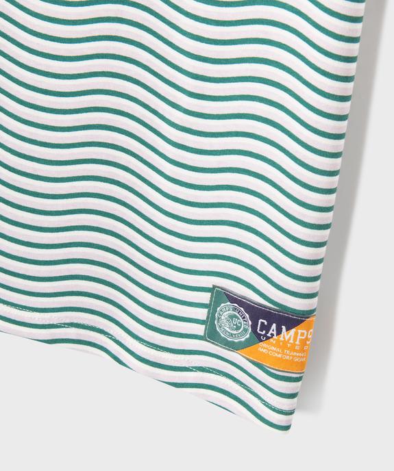 Robe tee-shirt à rayures fille - Camps United vue2 - CAMPS US GEMO FOR GOOD - GEMO