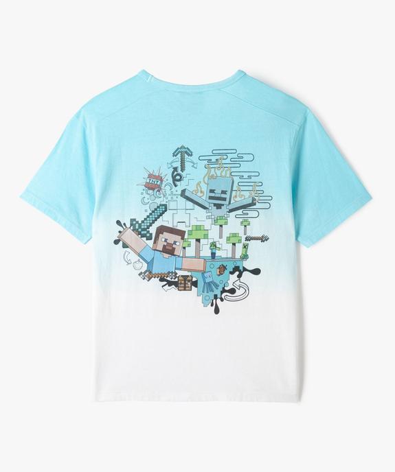 Tee-shirt Minecraft imprimé garçon vue4 - MINECRAFT - GEMO