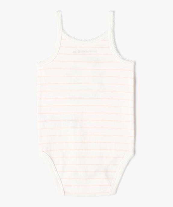 Bodies à manches courtes bébé fille (lot de 2) - LuluCastagnette vue4 - LULUCASTAGNETTE - GEMO