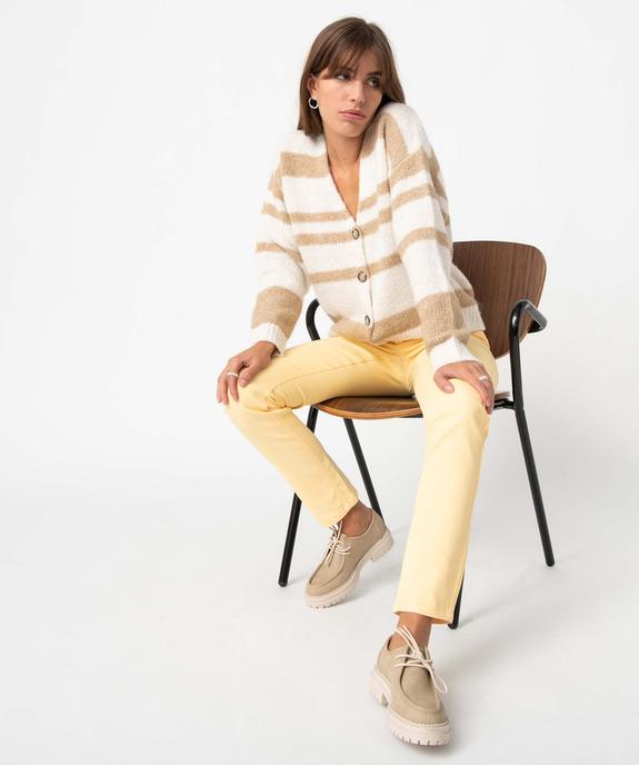 Pantalon coupe Regular taille normale femme vue6 - GEMO 4G FEMME - GEMO