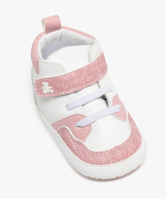 Chaussons de naissance baskets bébé fille - LuluCastagnette vue5 - LULU CASTAGNETTE GEMO FOR GOOD - GEMO