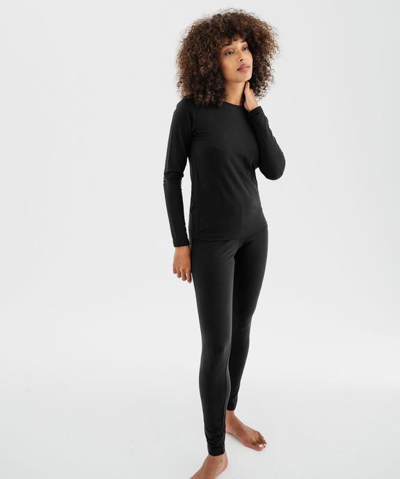 Tee-shirt chaud à manches longues et col rond femme vue4 - GEMO(HOMWR FEM) - GEMO