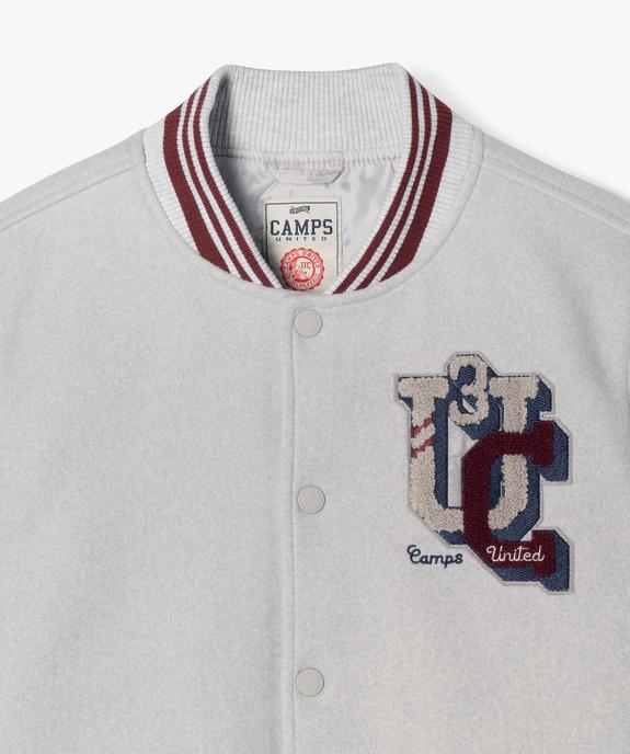 Blouson matelassé avec finitions bord-côte garçon - Camps United vue5 - CAMPS - GEMO