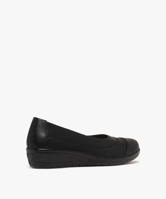 Ballerines femmes confort unies à semelle compensée et à liseré vue4 - G'FLEX - GEMO