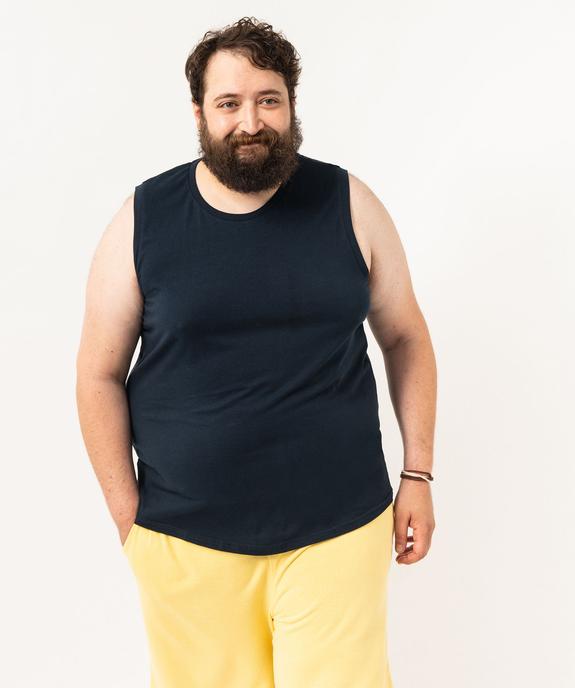 Débardeur à col rond uni homme vue4 - GEMO 4G HOMME - GEMO