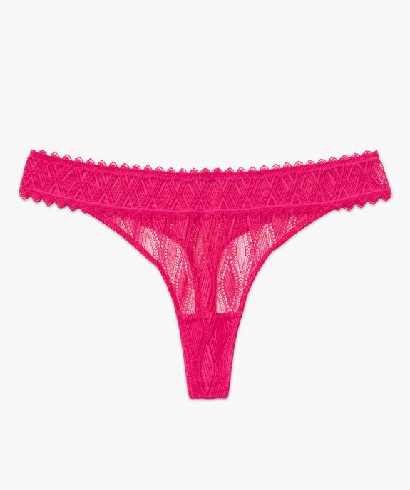 String en dentelle femme vue4 - GEMO(HOMWR FEM) - GEMO