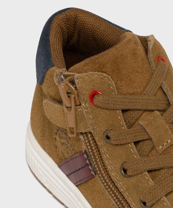Baskets montantes en cuir petit garçon vue15 - BUGGY GEMO FOR GOOD - GEMO