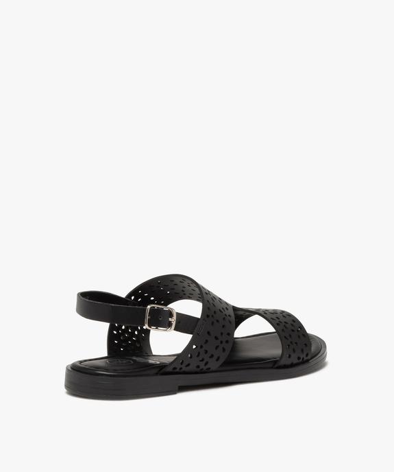 Sandales femme unies casual dessus ajouré vue5 - GEMO (CASUAL) - GEMO