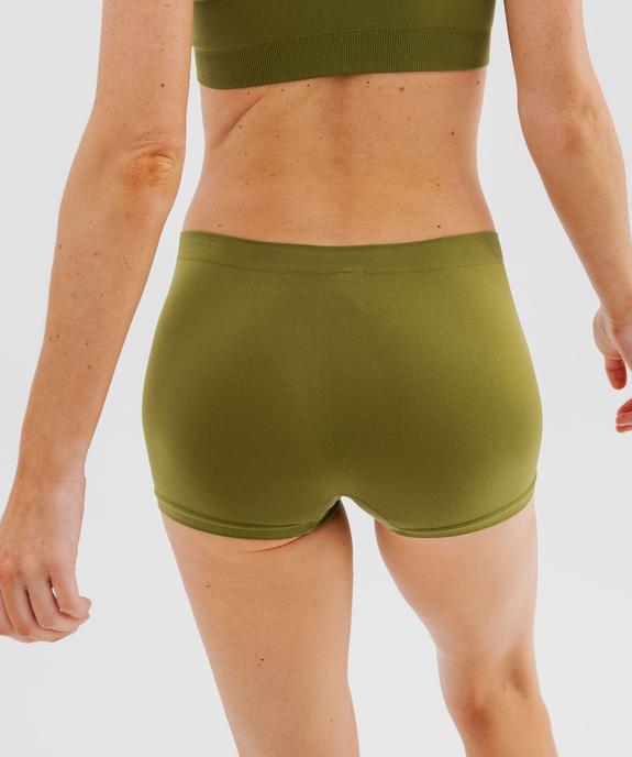 Boxer en maille extensible femme vue2 - GEMO 4G FEMME - GEMO