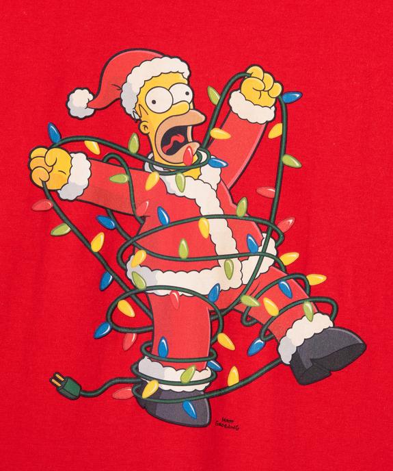 Tee-shirt de Noël imprimé garçon vue3 - SIMPSONS - GEMO