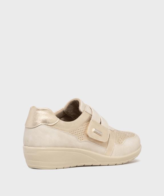 Derbies confort look sport à bride scratch femme vue4 - G'FLEX - GEMO