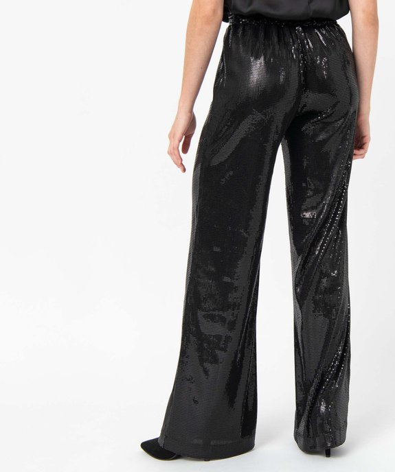 Pantalon de soirée femme Gémo x Nolwenn Crème vue3 - GEMO(FEMME PAP) - GEMO