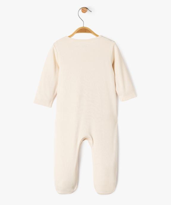 Pyjama en coton à motif girafes bébé fille vue3 - GEMO 4G BEBE - GEMO