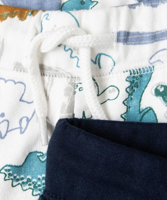 Pantalon de jogging bébé garçon en maille intérieur molletonné (lot de 2) vue2 - GEMO 4G BEBE - GEMO