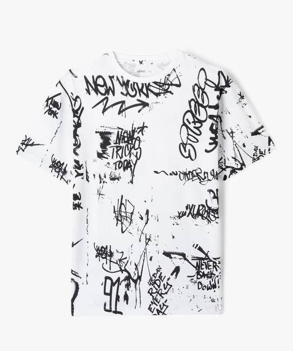 T-shirt droit manches courtes garçon vue1 - GEMO 4G GARCON - GEMO