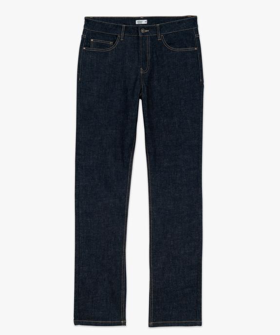 Jean en denim stretch brut coupe droite homme vue4 - GEMO 4G HOMME - GEMO