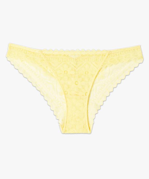 Culotte en dentelle fleurie femme vue4 - GEMO(HOMWR FEM) - GEMO