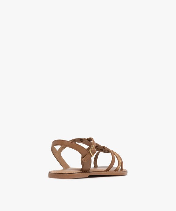 Sandales en cuir multibrides fille vue4 - LOVELY WINGS GEMO FOR GOOD - GEMO