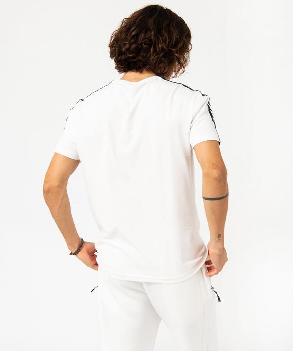 Tee-shirt manches courtes contrastantes homme vue3 - GEMO (HOMME) - GEMO