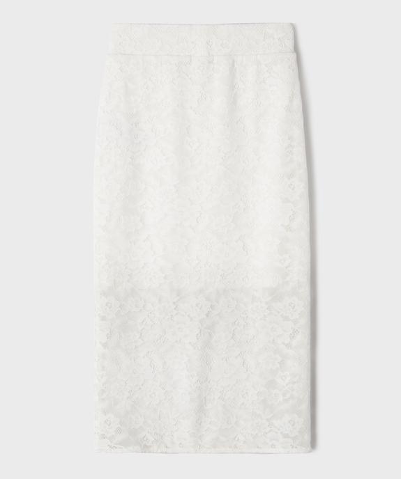 Jupe longue en dentelle fille vue4 - GEMO (JUNIOR) - GEMO