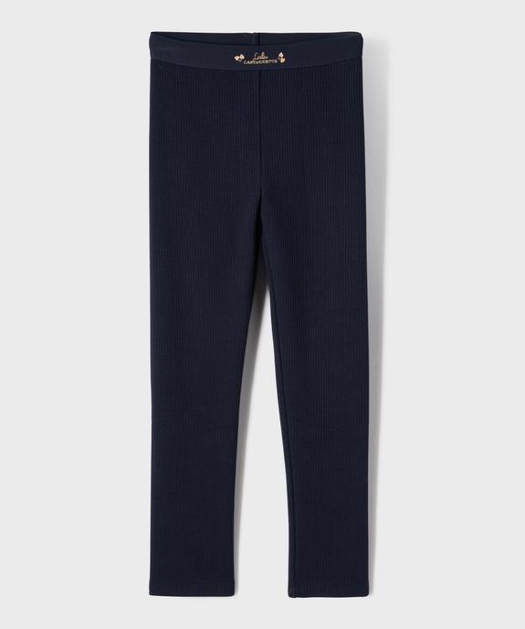 Legging en maille côtelée doublure chaude fille - LuluCastagnette vue1 - LULUCASTAGNETTE - GEMO